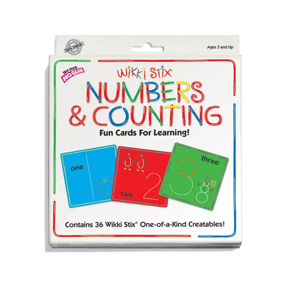 Numbers & Counting Wikki Stix Learning Cards