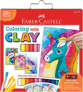 Coloring with Clay - Unicorn & Friends